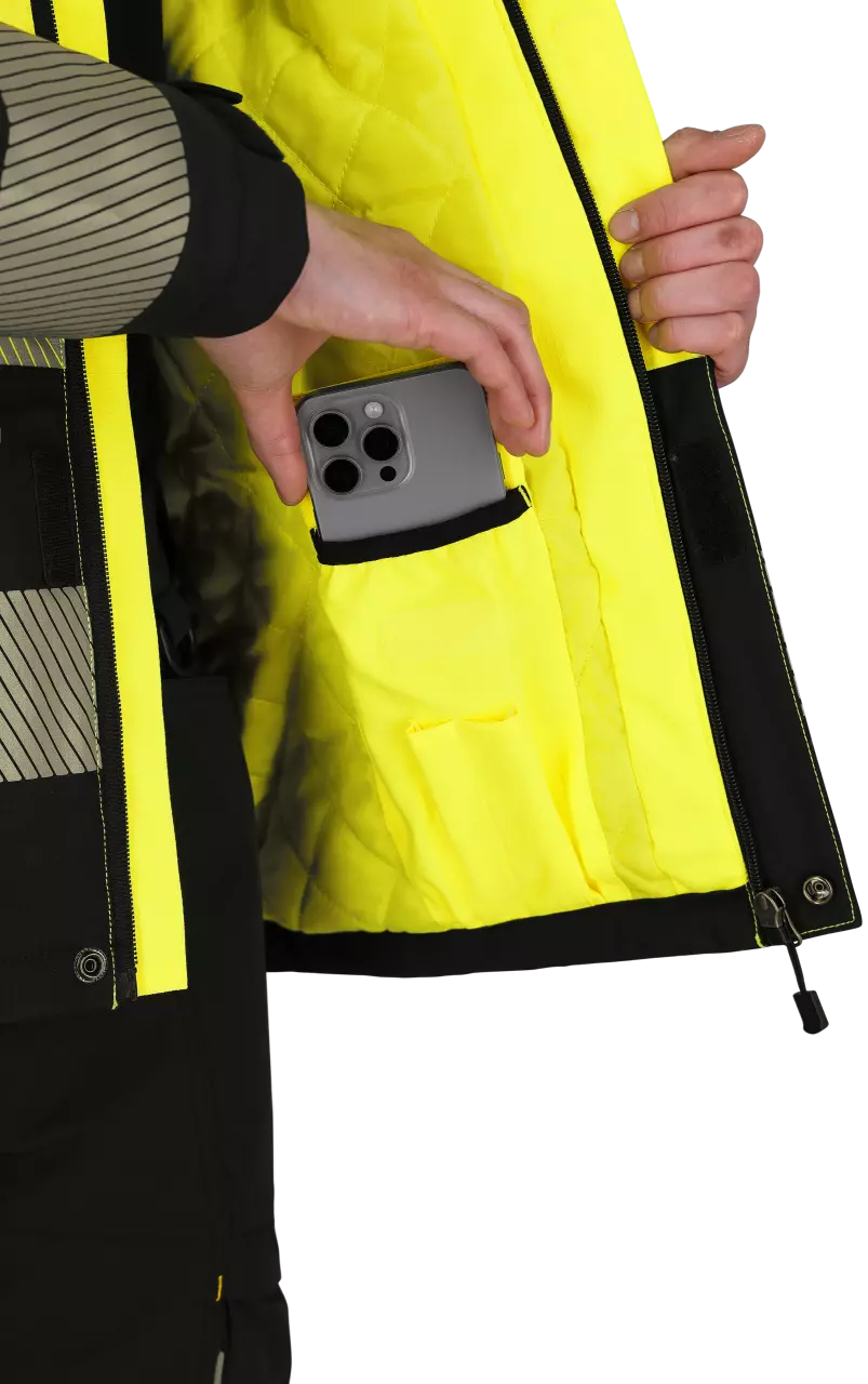 Safety Jogger SCUHVWJACM-593, SCUTI Herren-Winterjacken, Gelb/Schwarz, image 7, gallery thumbnail