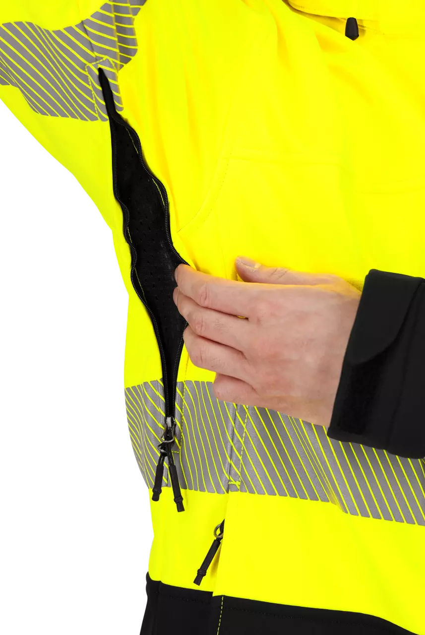 Safety Jogger SCUHVSSHLM-593, SCUTI Softshell jackor, Gul/Svart, image 5, gallery thumbnail