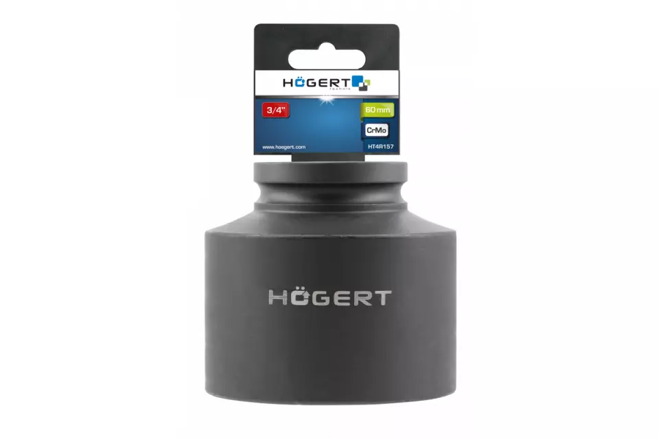 Högert 6170-60, Impact wrench socket wrench short, 3/4, 60 mm, image 1, gallery thumbnail