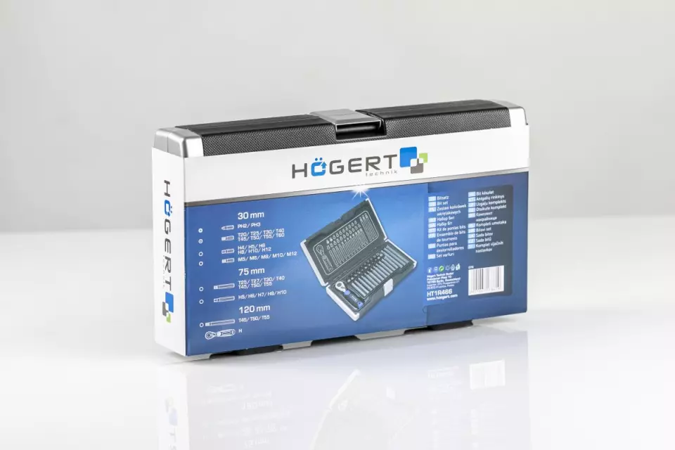 Högert 6516, Screwdriver bit set, 37 pcs, image 2, gallery thumbnail