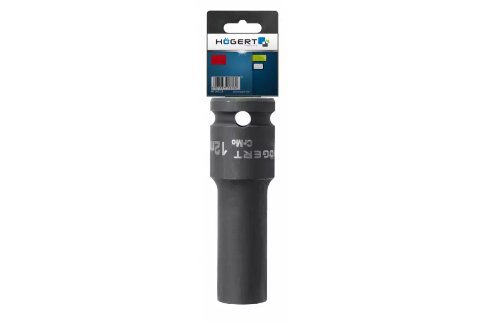 Högert 6165-22, Impact socket wrench, long, 1/2, 22 mm, image 1, gallery thumbnail