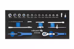Högert 6331-1, Socket wrench set with ratchet