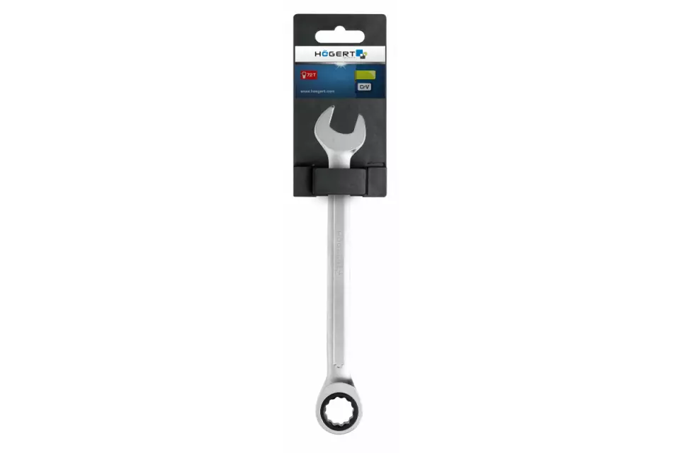 Högert 5651-13, Combination wrench with ratchet, 72 teeth, 13 mm, image 1, gallery thumbnail