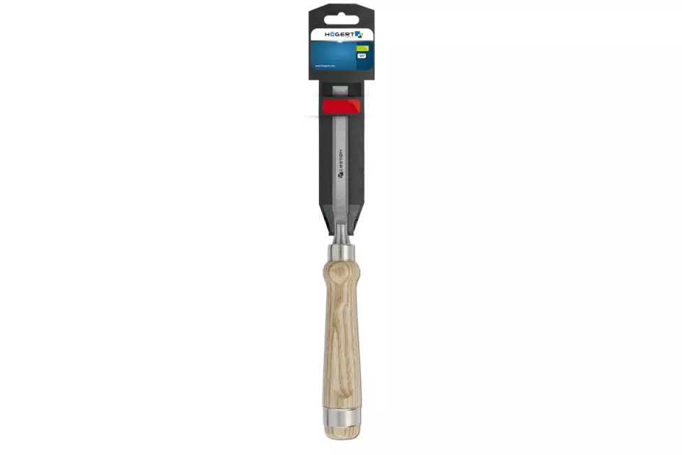 Högert 6080-20, Wooden flat chisel with wooden handle, 20 mm, image 1, gallery thumbnail