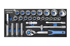 Högert 6344-2, Socket wrench set with ratchet