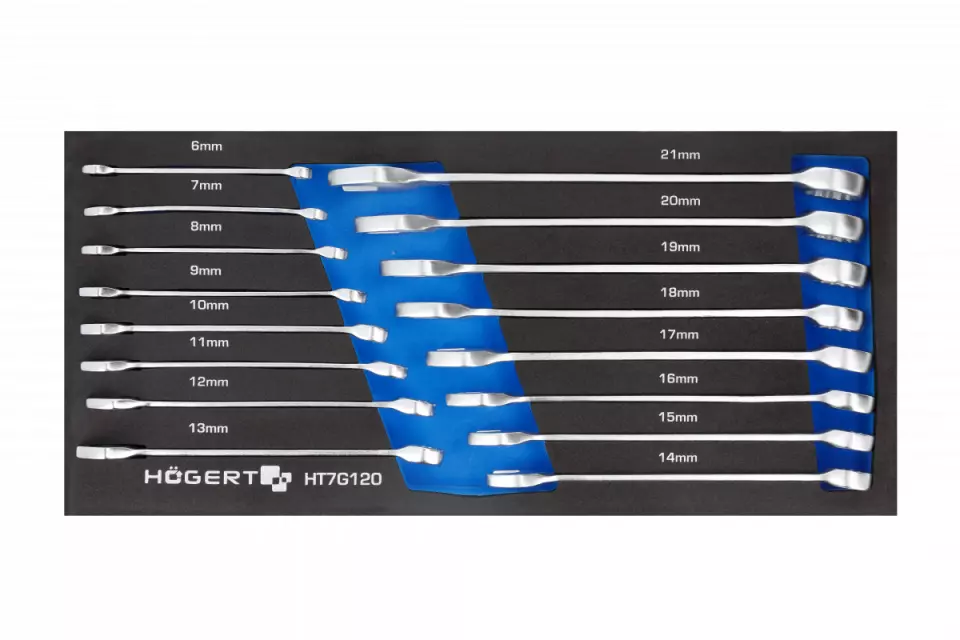 Högert 6327-1, Open-end ring wrench set, image 1, gallery thumbnail
