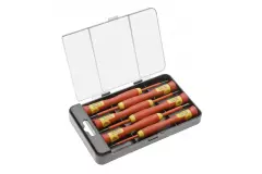 Högert 5768, Precision screwdriver set, CrMo steel 1000 V, 6 pcs.