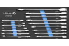 Högert 6343-16, Ratchet ring wrench set, EVA foam insert