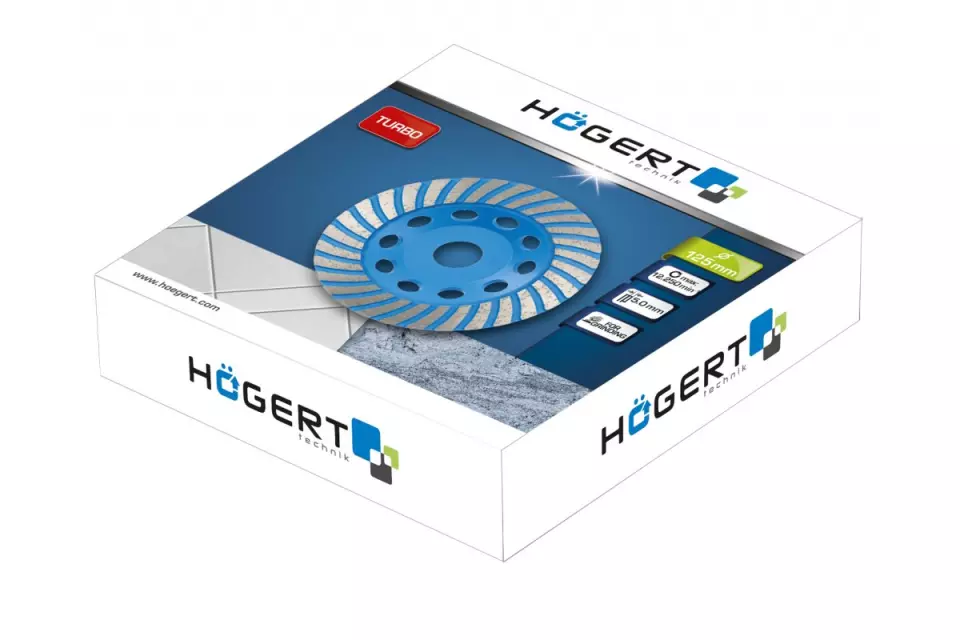 Högert 6304, Diamantscheibe zum Schleifen, 125 mm, image 1, gallery thumbnail