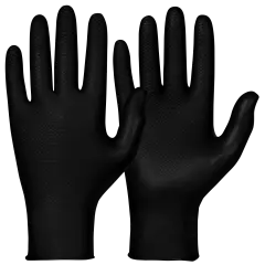 Granberg 114-970, Einweg-Chemikalienbeständige Handschuhe, Schwarz