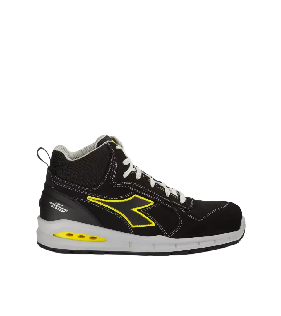 Diadora 701-181149-C0200, RUN NET AB MID S3S FO SR Turvajalkineet musta/musta, image 1, gallery thumbnail