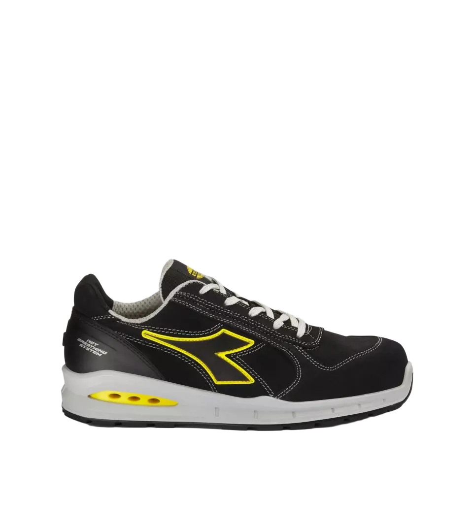 Diadora 701-181148-C0200, RUN NET AB LOW S3S FO SR Skyddsskor svart/svart, image 1, gallery thumbnail