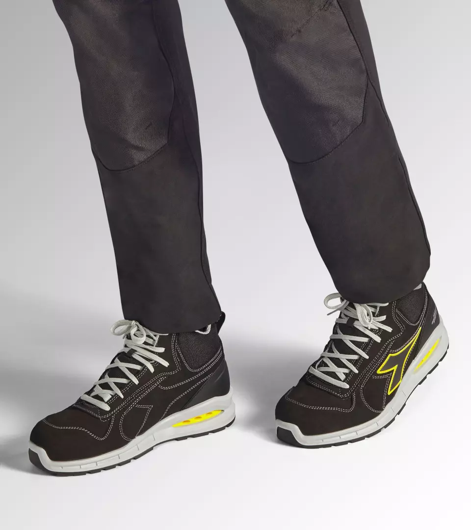 Diadora 701-181149-C0200, RUN NET AB MID S3S FO SR Turvajalkineet musta/musta, image 2, gallery thumbnail