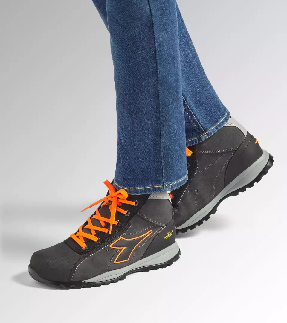 Diadora 701-181123-C8321, GLOVE NET MID PRO S3L FO SR HRO ESD Skyddsskor asfalt/orange fluorescerande, image 2, gallery thumbnail