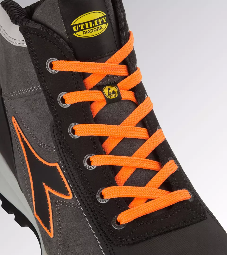 Diadora 701-181123-C8321, GLOVE NET MID PRO S3L FO SR HRO ESD Skyddsskor asfalt/orange fluorescerande, image 4, gallery thumbnail