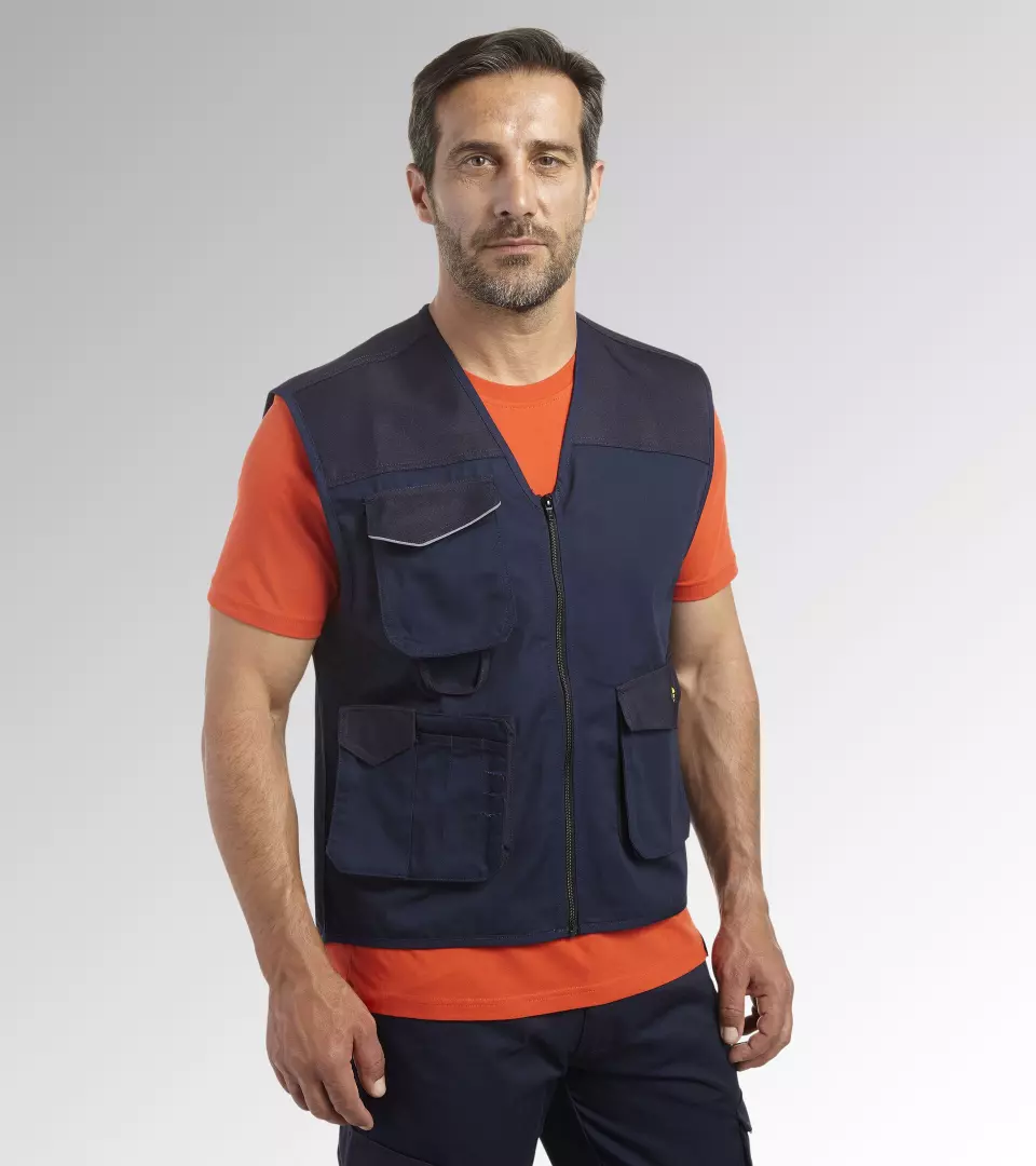Diadora 702-160302-60062, VEST MOVER Klassisk väst marinblå, image 2, gallery thumbnail