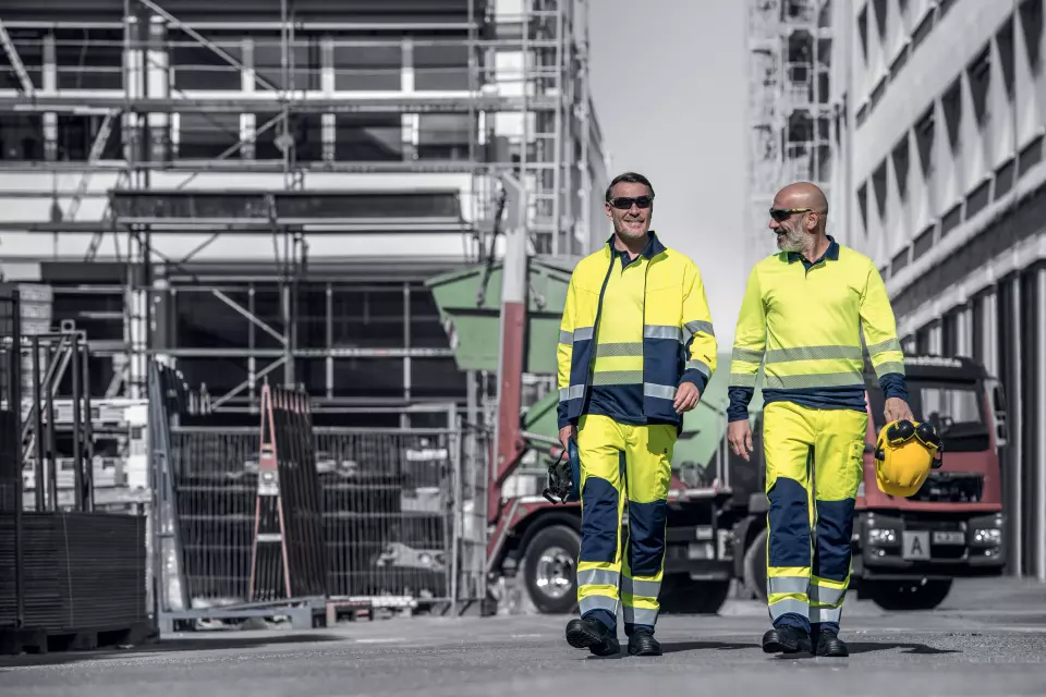 Uvex 88266, Construction Arbetsjacka, gul/blå/varselgul, image 9, gallery thumbnail