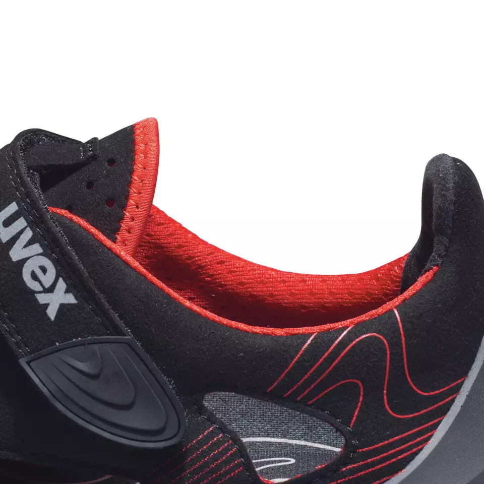 Uvex 68361, G2 S1P Sandals, Width 10, Black/Red, image 10, gallery thumbnail