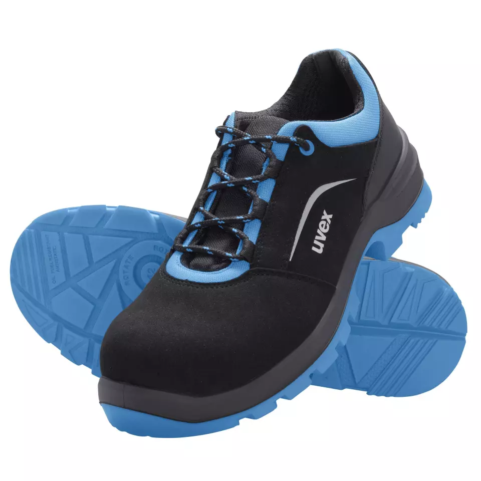 Uvex 95579, Xenova® S2 Low Shoes, Width 12, Black/Blue, image 6, gallery thumbnail