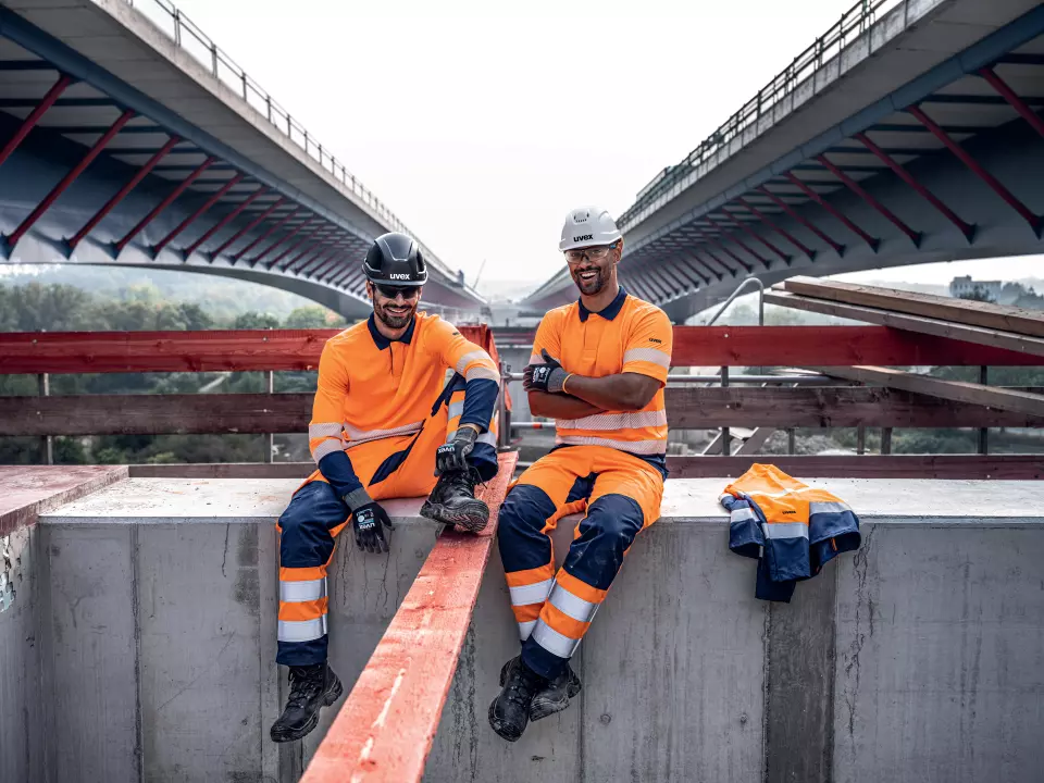 Uvex 88490, Construction Bermuda, Orange/High-vis orange, image 8, gallery thumbnail