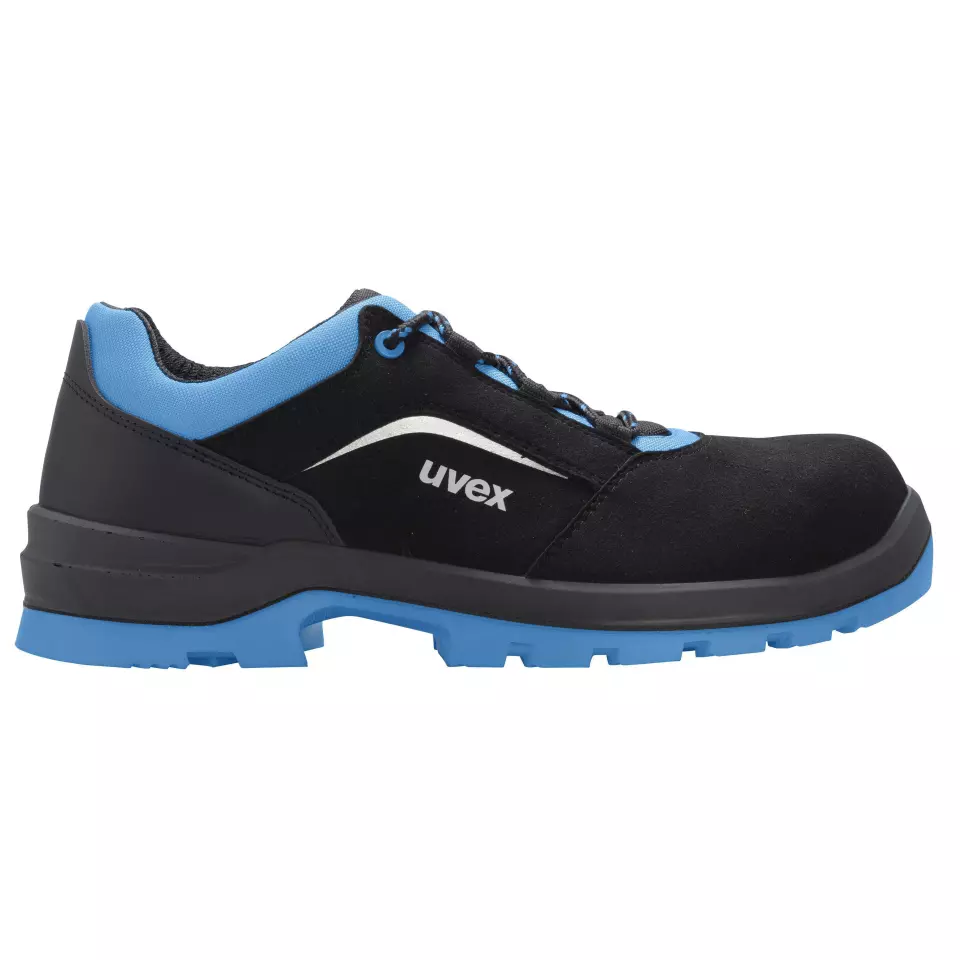 Uvex 95579, Xenova® S2 Low Shoes, Width 12, Black/Blue, image 4, gallery thumbnail