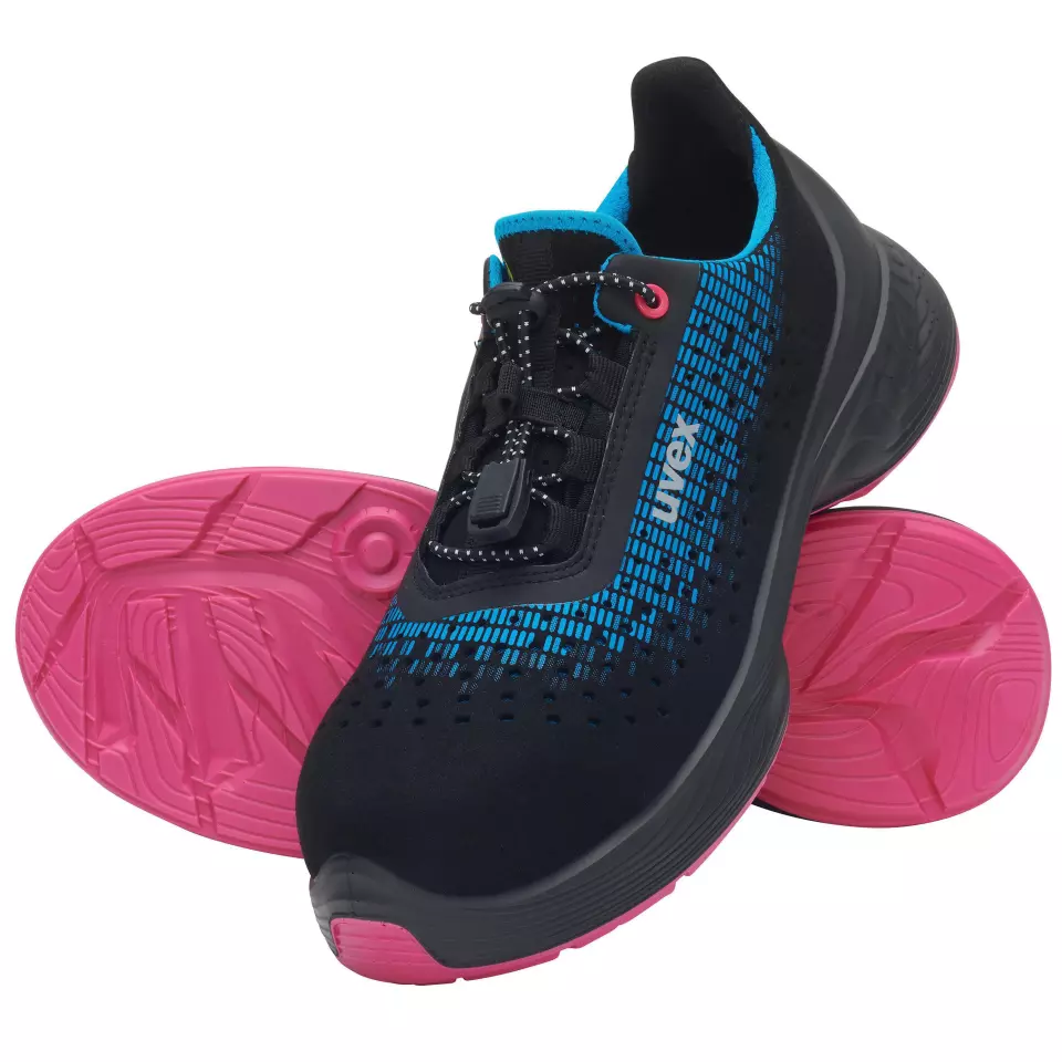 Uvex 68267, G2 S1 Low Shoes, Width 10, Black/Blue/Pink, image 7, gallery thumbnail