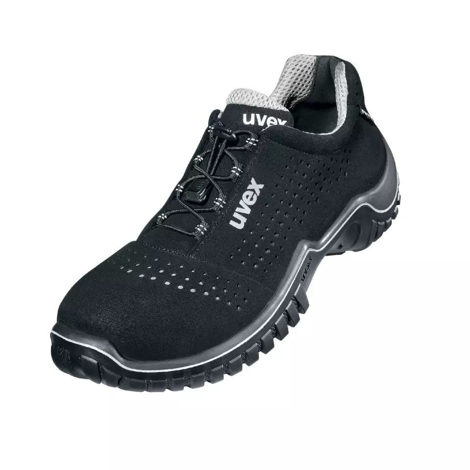 Uvex 69898, Motion Style S1 Lågskor, bredd 11, svart/silver, image 1, gallery thumbnail