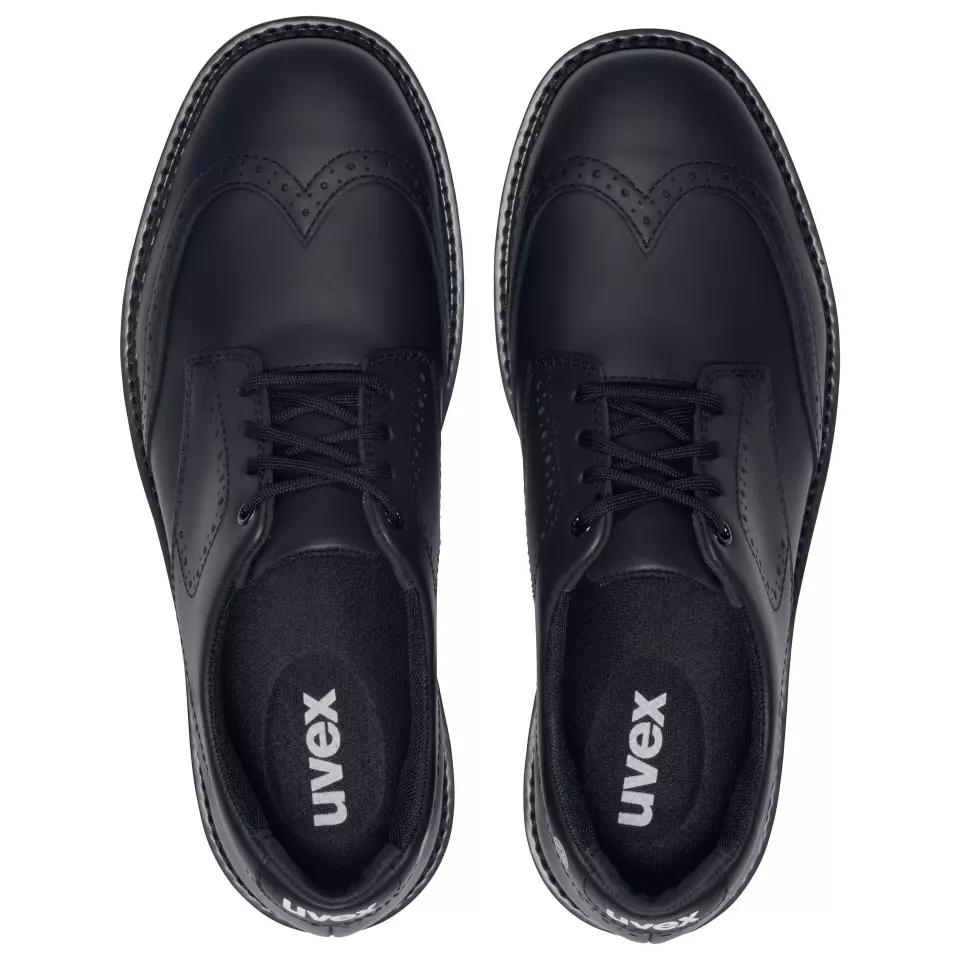 Uvex 84482, Business S3 Low Shoes, Width 11, Black, image 2, gallery thumbnail