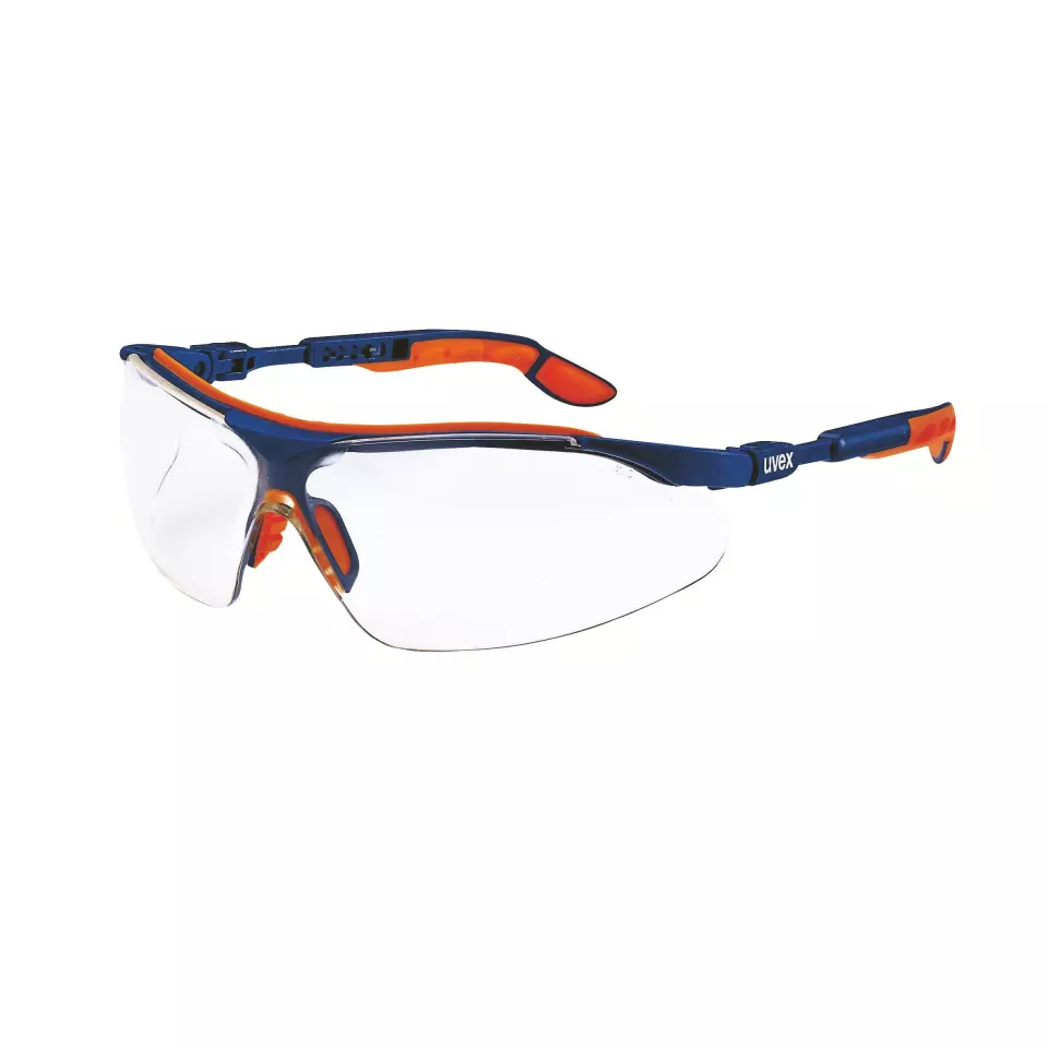 Uvex 9160065, I-vo Supravision Sapphire Clear Spectacles, Blue/Orange, image 1, gallery thumbnail