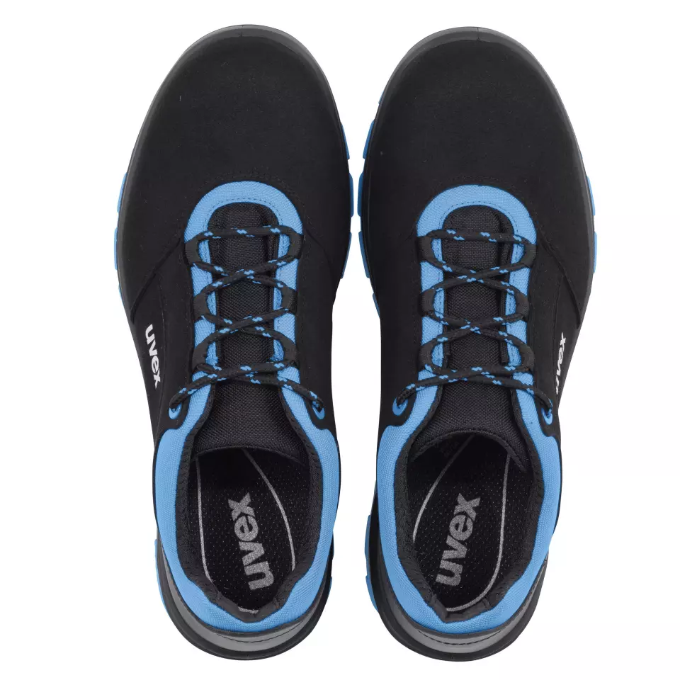 Uvex 95579, Xenova® S2 Low Shoes, Width 12, Black/Blue, image 2, gallery thumbnail