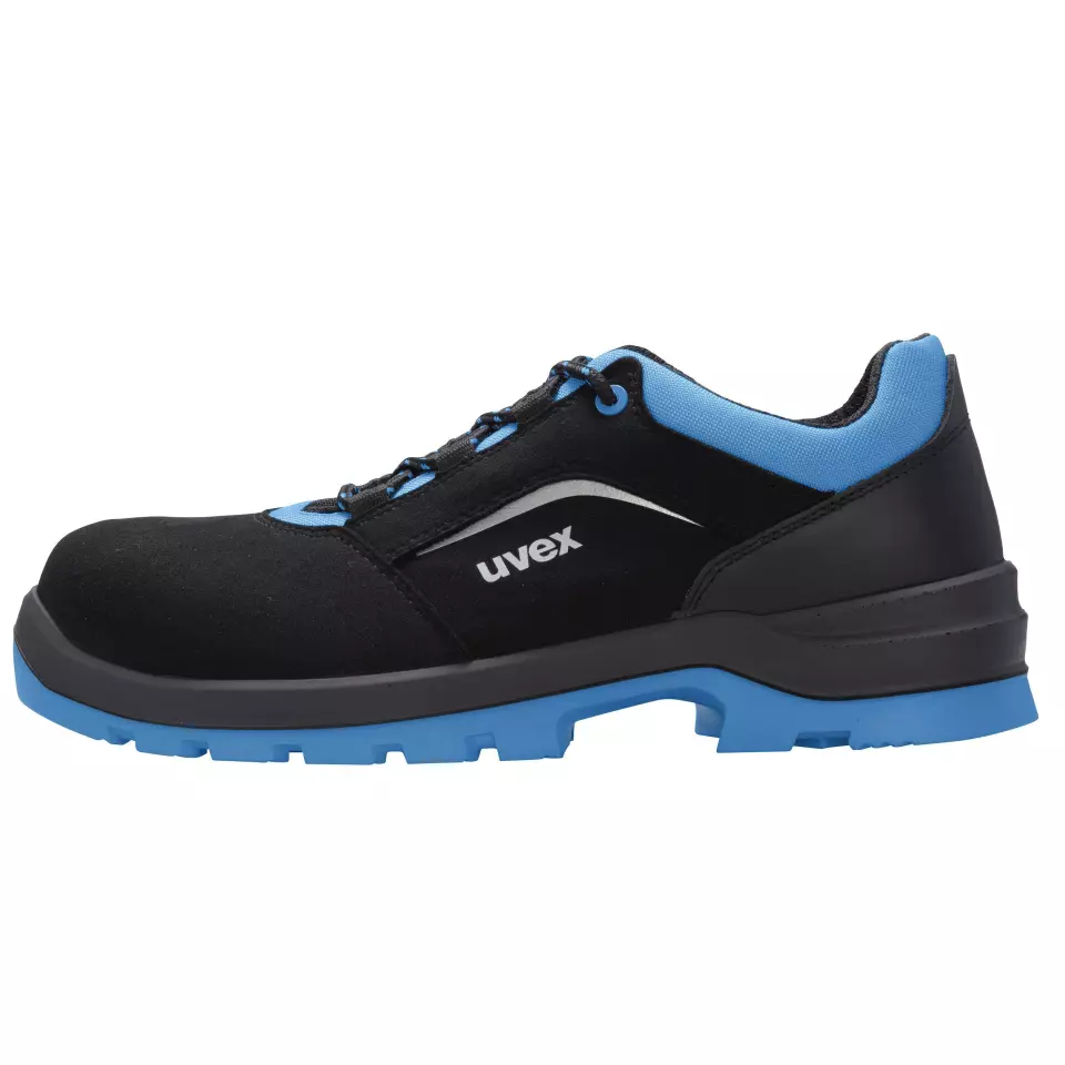 Uvex 95579, Xenova® S2 Low Shoes, Width 12, Black/Blue, image 5, gallery thumbnail