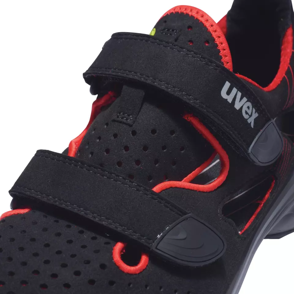 Uvex 68361, G2 S1P Sandals, Width 10, Black/Red, image 11, gallery thumbnail