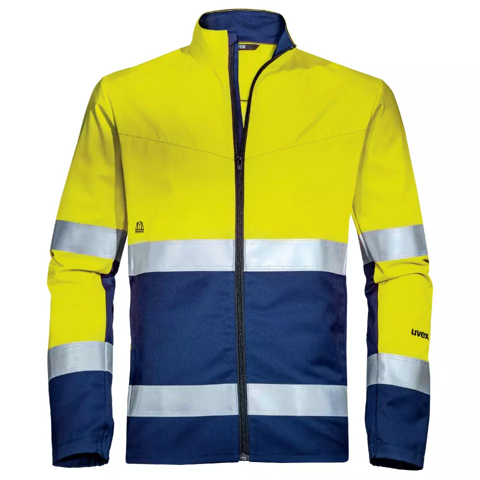 Uvex 88266, Construction Arbetsjacka, gul/blå/varselgul, image 1, gallery thumbnail
