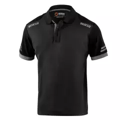 Sparco 02415NRGS, Toledo Tech Polo, Black/Gray