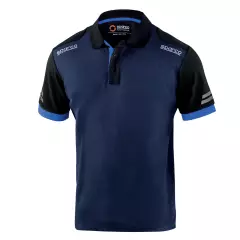 Sparco 02415BMAZ, Toledo Tech Polo, Navy Blue/Blue