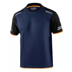 Sparco 02416BMAF, Tucson Tech T-Shirt, Navy Blue/Orange