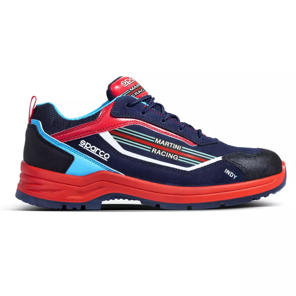 Sparco 07537MRBMRS, Indy Sanremo Safety Shoes ESD S3S SR FO LG, Navy Blue/Red, image 2, gallery thumbnail