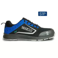 Sparco 07526NRAZ, Cup Ricard Safety Shoes ESD S1P SRC, Black/Blue