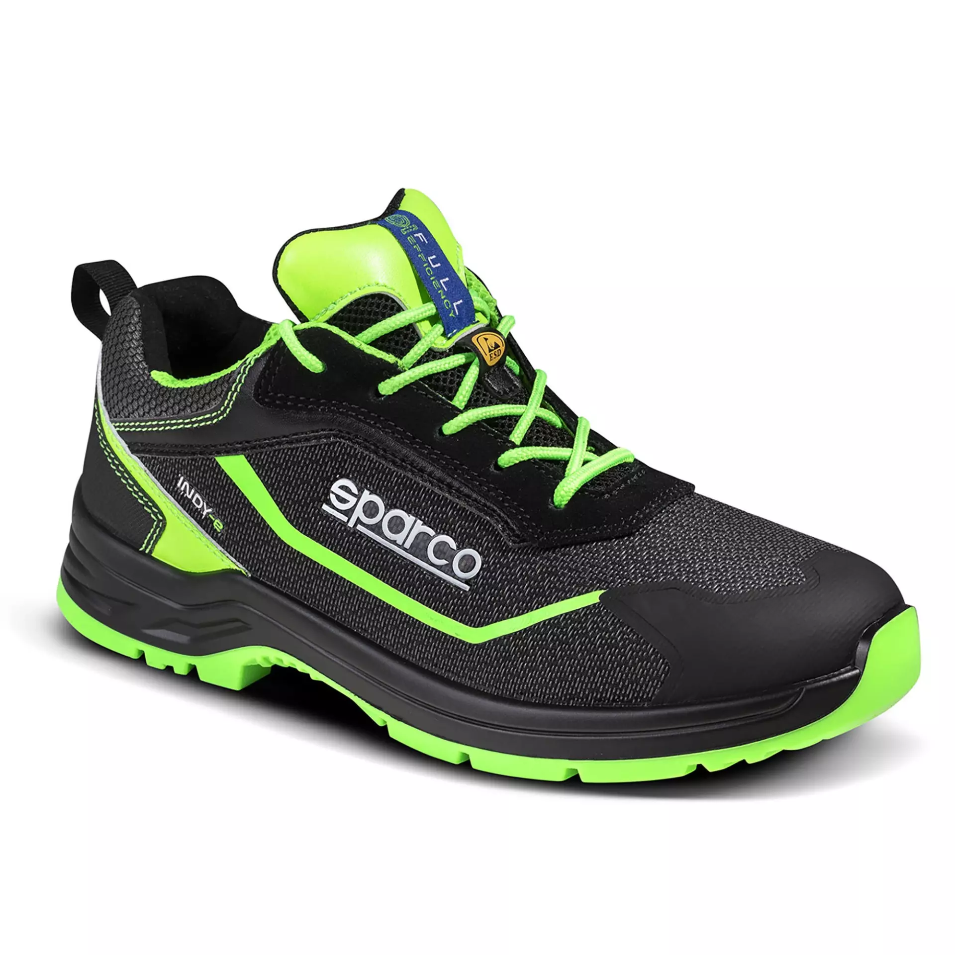 Sparco 07540NRVF, Indy Forester Safety Shoes ESD S3S SR, Black/Green, image 3