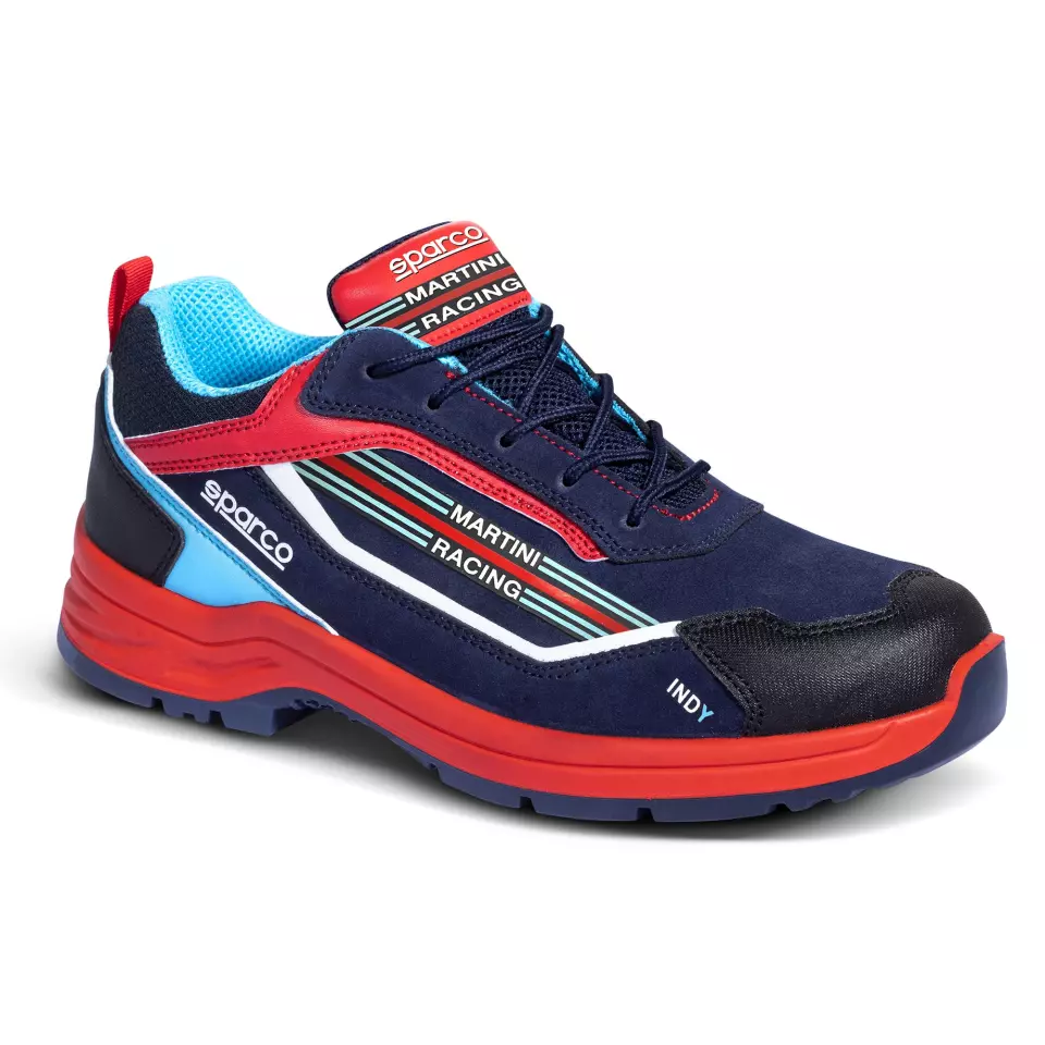 Sparco 07537MRBMRS, Indy Sanremo Safety Shoes ESD S3S SR FO LG, Navy Blue/Red, image 4, gallery thumbnail