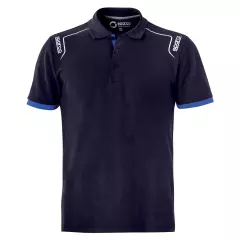 Sparco 02407BM, Portland Tech Stretch Polo, Navy Blue