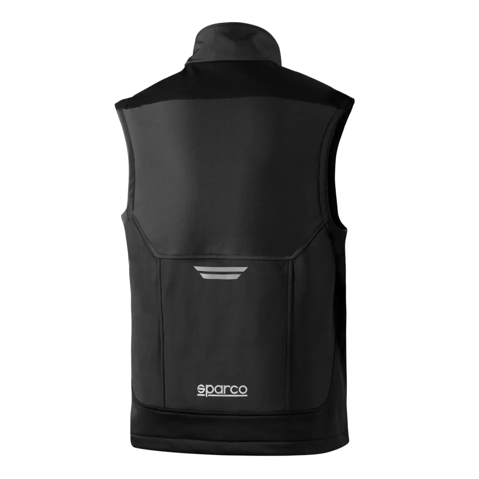 Sparco 02419NRGS, Illinois Tech Light Vest, Black/Gray, image 2, gallery thumbnail