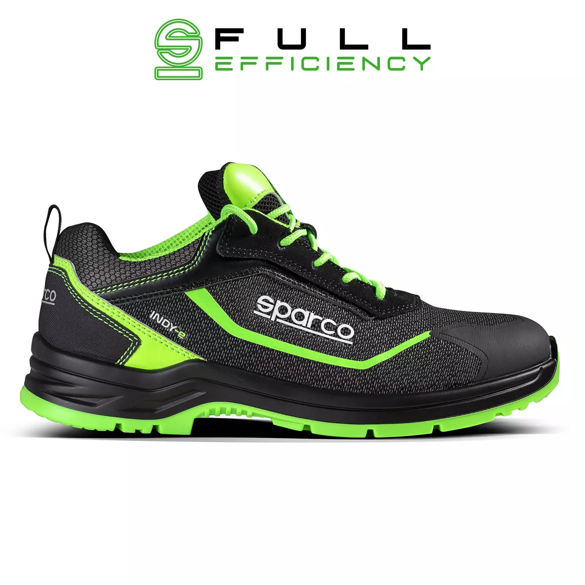 Sparco 07540NRVF, Indy Forester Safety Shoes ESD S3S SR, Black/Green, image 2
