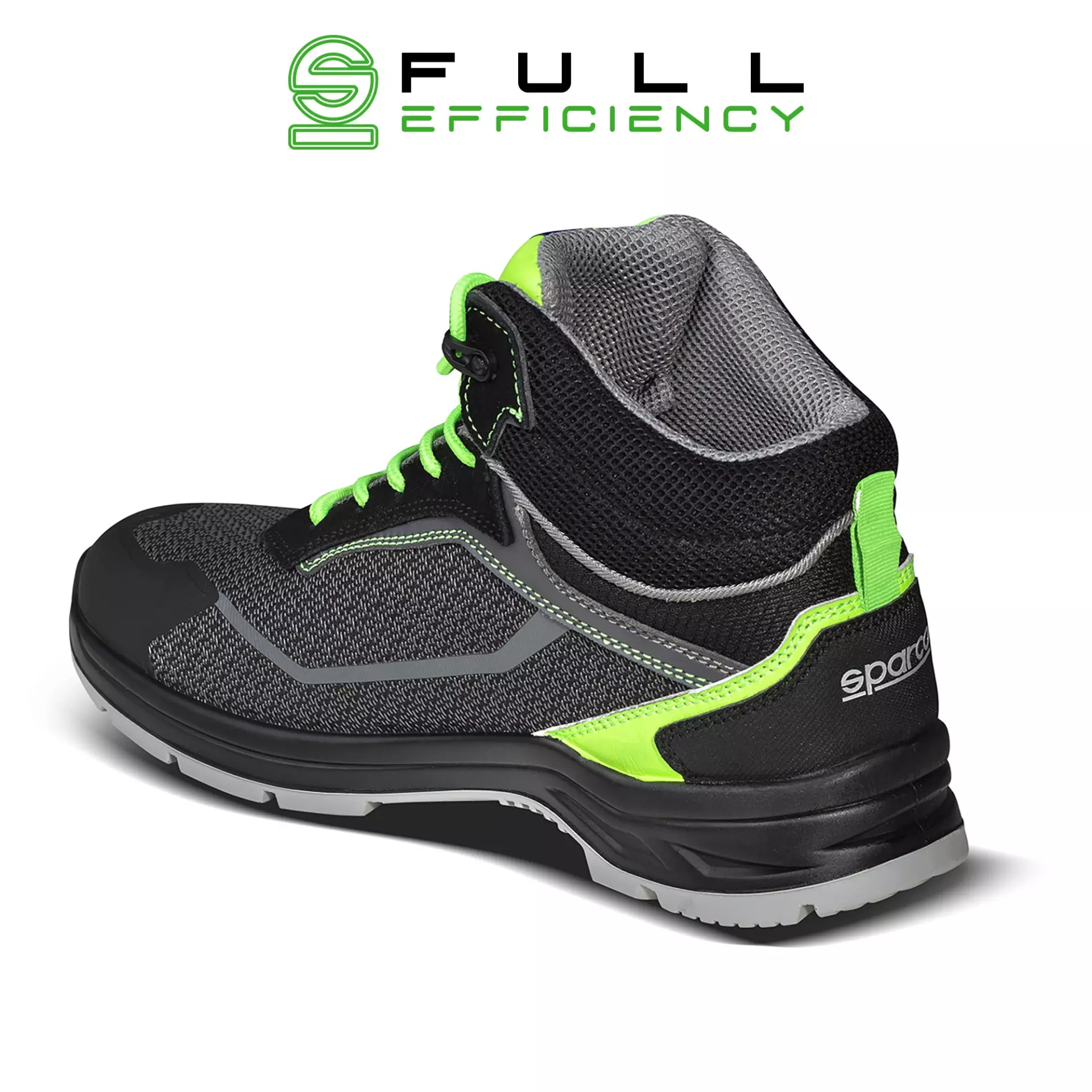 Sparco 07542NRVF, Indy Ranger Safety Shoes ESD S3S SR FO LG, Black/Green, image 2