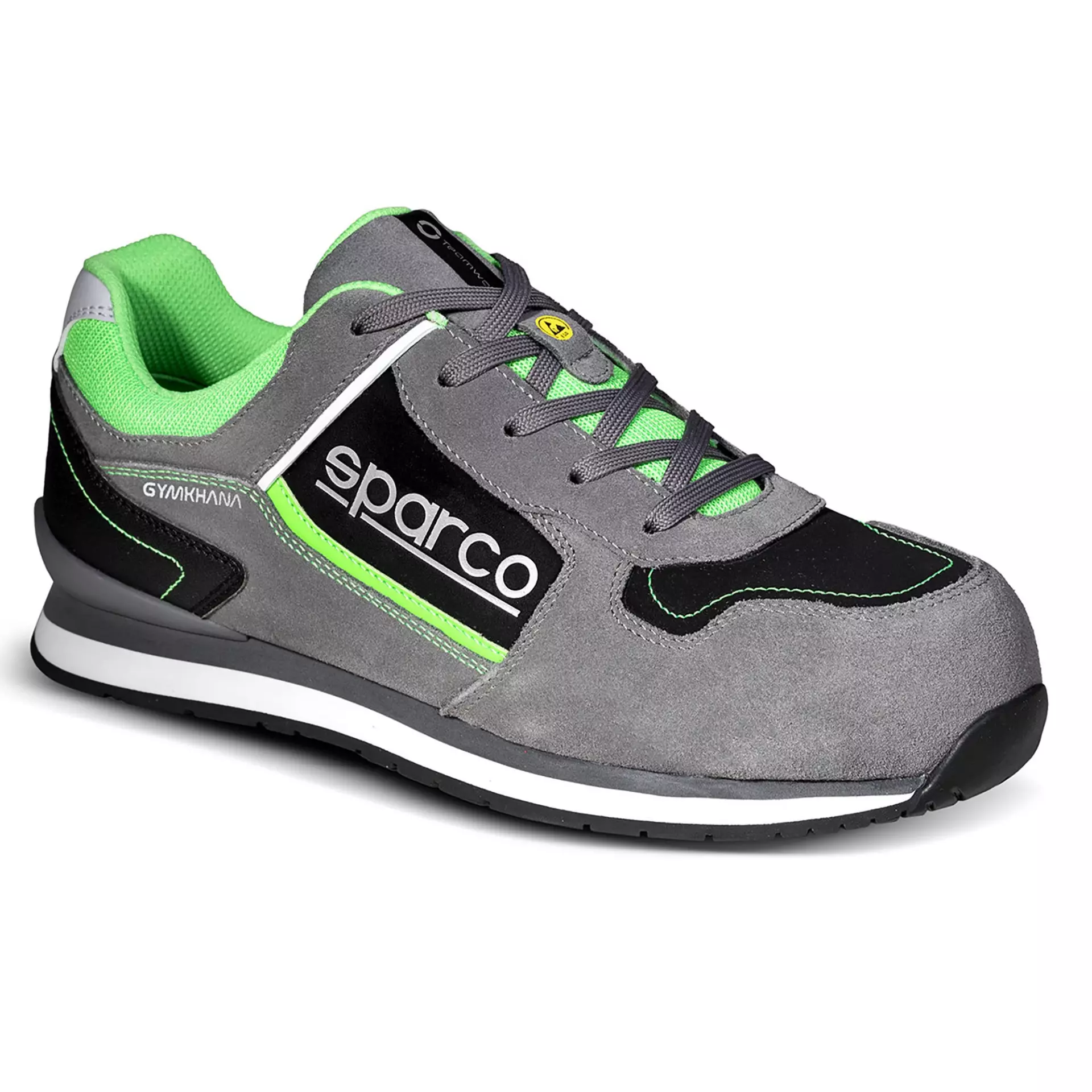 Sparco 07535GSVF, Gymkhana Chester Safety Shoes ESD S3 SRC HRO, Gray/Green, image 1