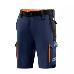 Sparco 02418BMAF, Atlanta Tech Shorts, Marineblau/Orange