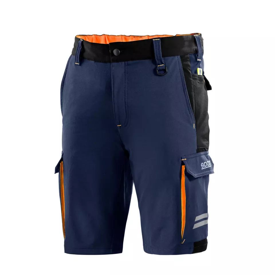 Sparco 02418BMAF, Atlanta Tech Shorts, Marineblau/Orange, image 1, gallery thumbnail