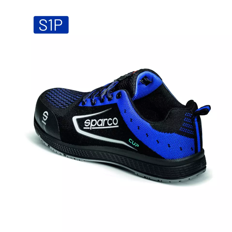 Sparco 07526NRAZ, Cup Ricard Safety Shoes ESD S1P SRC, Black/Blue, image 2, gallery thumbnail