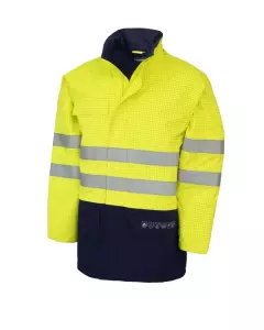 Rossini HH330-42, Multinorm Hi-Vis Parka, Yellow/Blue