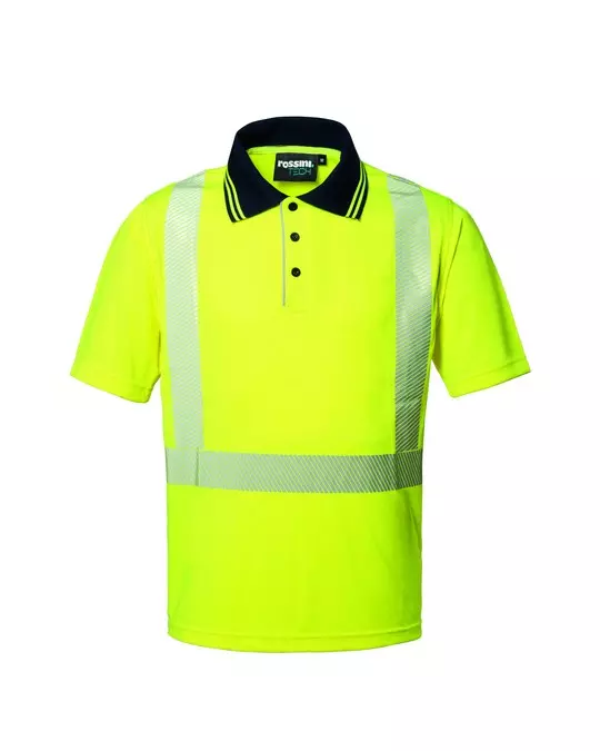 Rossini HH228-08, Seal Hi-Vis Polo Shirt, Yellow, image 1, gallery thumbnail